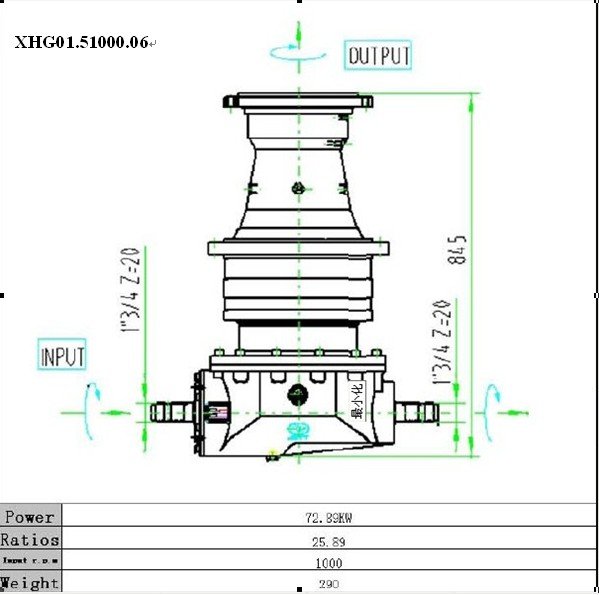 Vietnam Factory XHG01 Series Planetary Reduction Gearbox