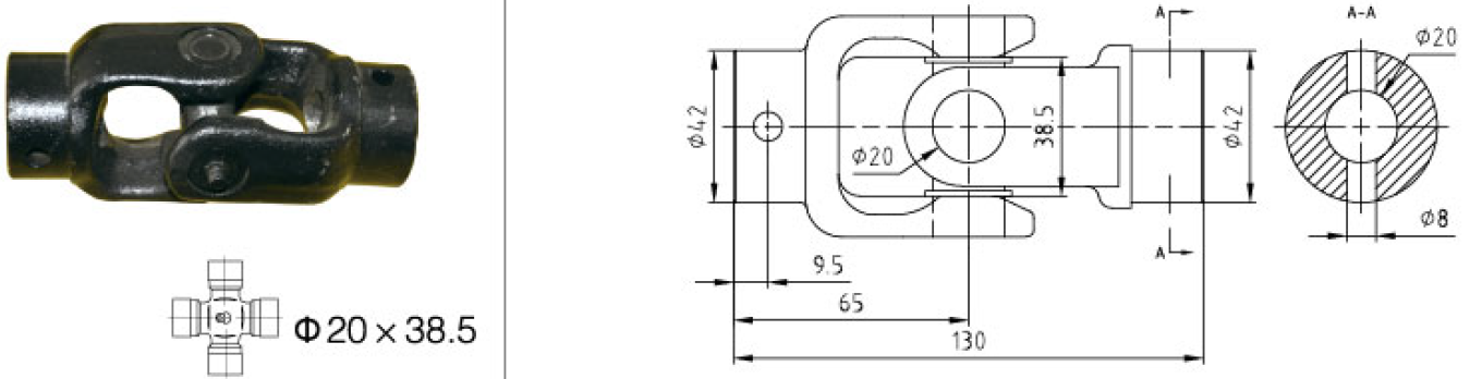 Vietnam  Good Quality Customized Pto Drive Part C9 Single Shaft Coupling for Sale Tariff-free