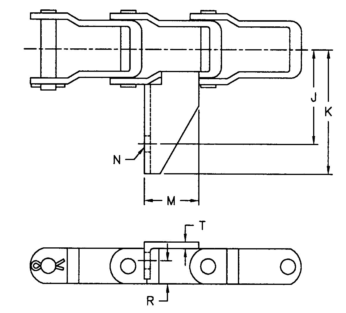Tariff-free Attractive Price New Type AL662-G38 Agricultural Steel AL662 Pintle Chain With G38 Attachment Made in Vietnam