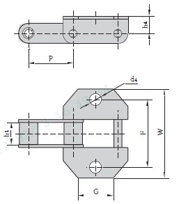 Agriculture Chain CA550HK1 CA550VK18 CA550K18 CA550HF7K1 CA Type Steel Conveyor Chains With Attachments Made in Vietnam