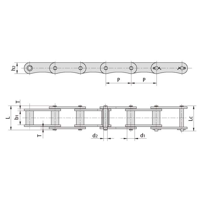 Tariff-free LV40 Agricultural Steel Conveyor Special Roller Chains With Attachment Made in Vietnam