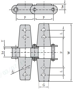 Tariff-free CA550K6 CA620K12 Agricultural Steel Conveyor CA550 Roller Chains With K Attachment Made in Vietnam