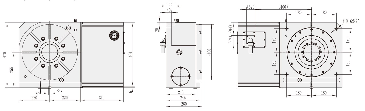 WT-400 Vertical Machining Center Accessories CNC Turntable Rotary Table Tariff-free Made in Vietnam