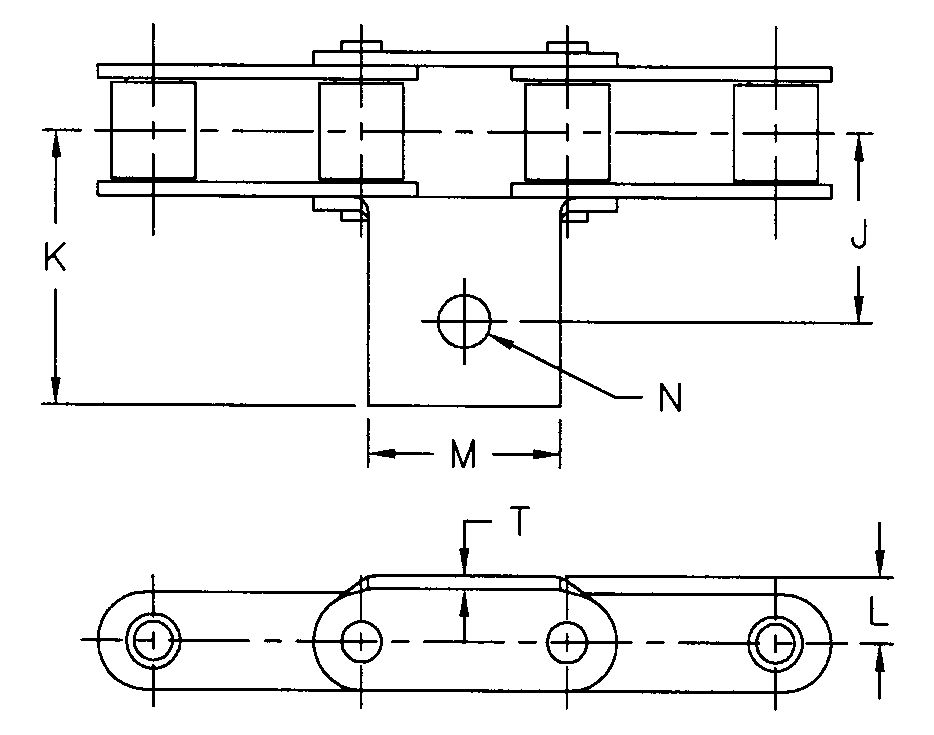 Tariff-free Agricultural CA550 CA620 CA557 Conveyor Roller Chain With A1 A1S A1W A29 Attachment Made in Vietnam