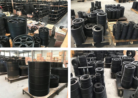 Vietnam Size SPA SPB SPZ Sheave Wheel Tension Double Groove Cast Iron Conveyor Motor V Belt Pulley With Taper Bush