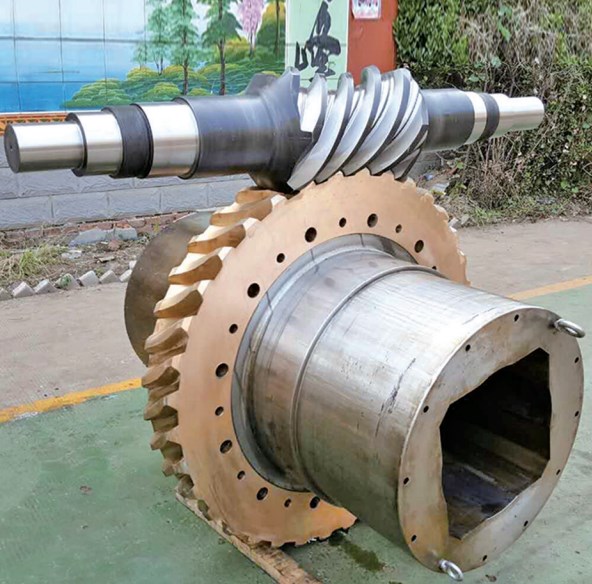 Tariff-Free A200 Speed Reducer Gearbox with Worm Arrangement for Steel Mill Straightening Machine ODM Customization Supported
