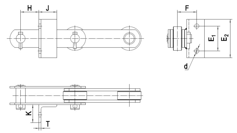 Tariff-free Exquisite Structure Manufacturing Customized 6JH50A Palm Oil Chains Attachments Made in Vietnam