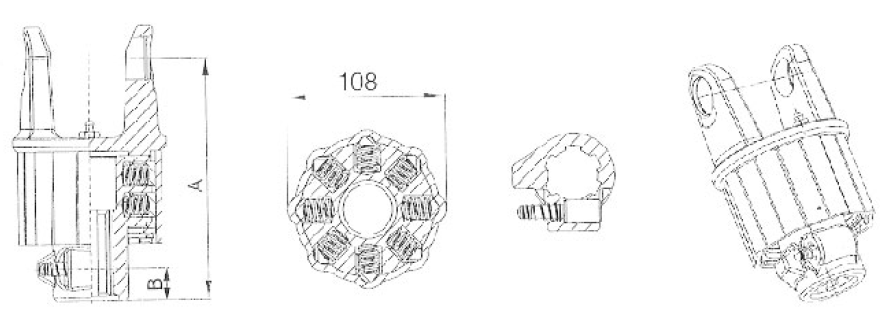 Vietnam  PTO Shaft Parts LP Series Ratchet Clutch for Agricultural Machines With Customer Choice Friction Disc Tariff-free
