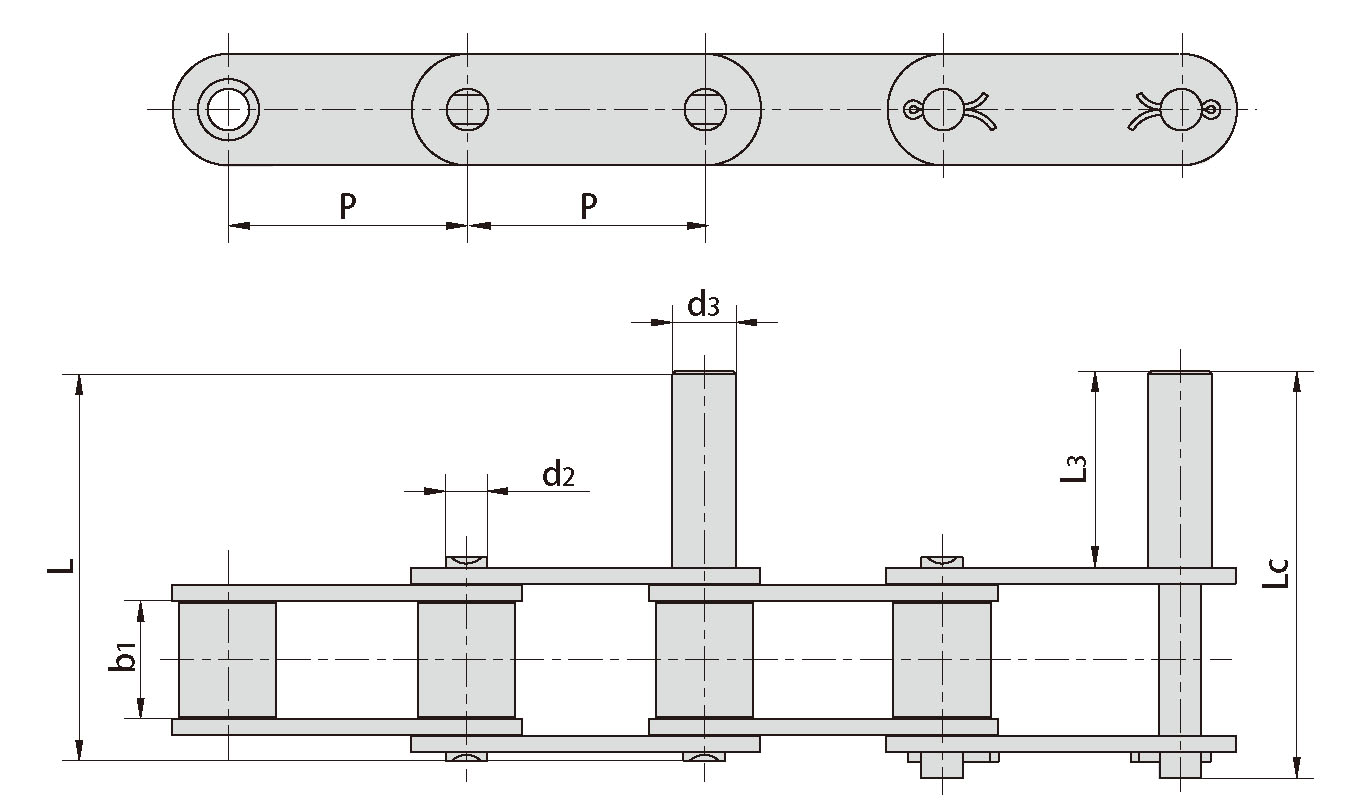 CA550-D1 CA550-D2 CA550-D4 S62F6 S62F4 CA620-D1F1 Agricultural Steel Conveyor CA550 Roller Chains Made in Vietnam