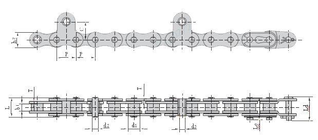 Agricultural Machinery Parts 415F1 415F2 415F3 415F4 415F5 415S 415S-A 415SF1 Rice Harvester Hoisting Chain Made in Vietnam