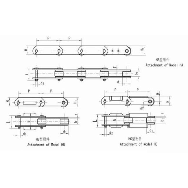 Tariff-free W100 W150 W125 W160 W200 W250 W300 Conveyor Loading Skid Chain for Automobile Manufacture Made in Vietnam