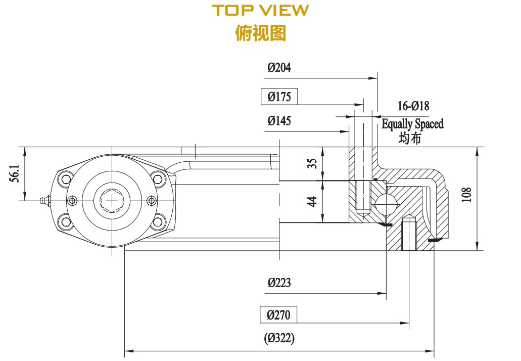 Tariff-free Factory Directly Wholesale FGE Series FGE9 Slewing Drive Reducer for Module Vehicle