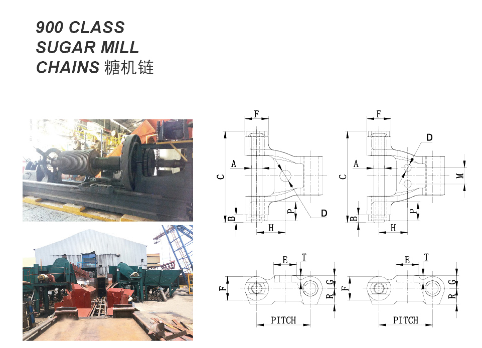 Vietnam-Made Tariff-Free 901 902 907 5174 900 Class Transmission Chains for Sugar Mill Optimal Performance