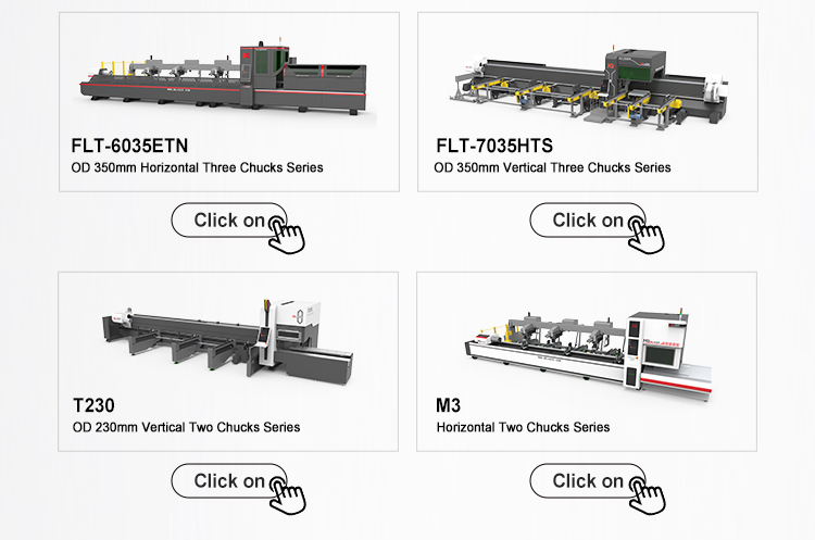 High-Speed 450mm Fiber Metal Laser Cutting Machine Side Mounted Three Chuck Cypcut Stainless Steel Structure for Rubber BMP