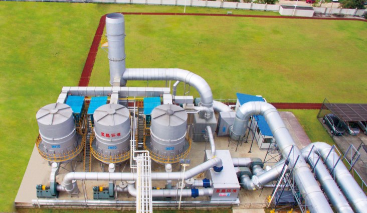 Waste VOCs Exhaust Gas Treatment RTO Regenerative Thermal Oxidizer for Film Coating SBS Industry Made in Vietnam