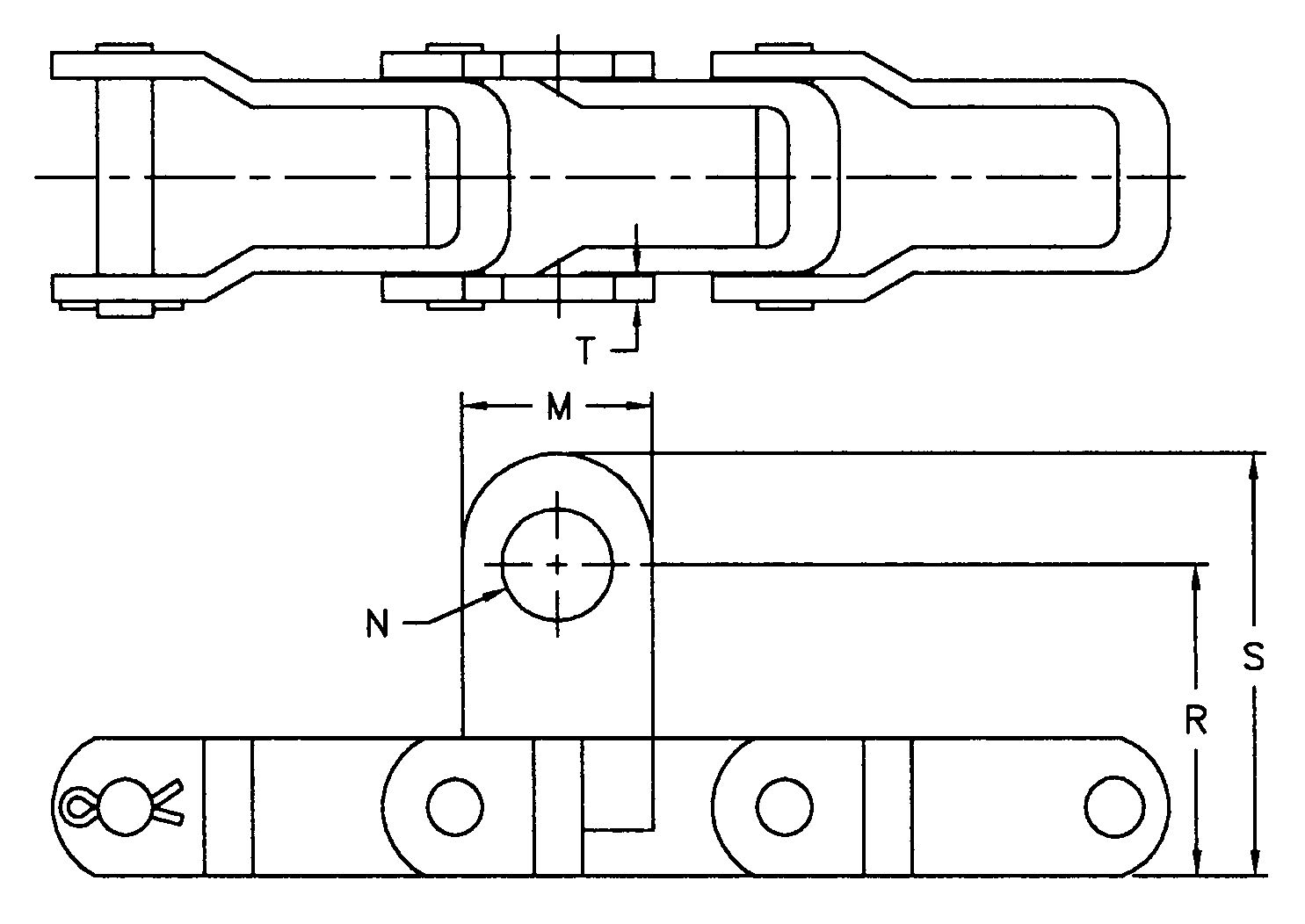 Tariff-free AL88K-M2 Agricultural Steel AL88K Pintle Chain With M2 Attachment Made in Vietnam