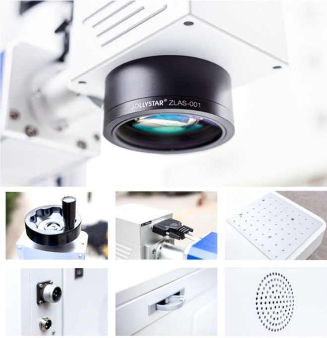 20W 30W 50W Desktop Fiber Laser Marker With Enclosure Made in Vietnam Tariff-free