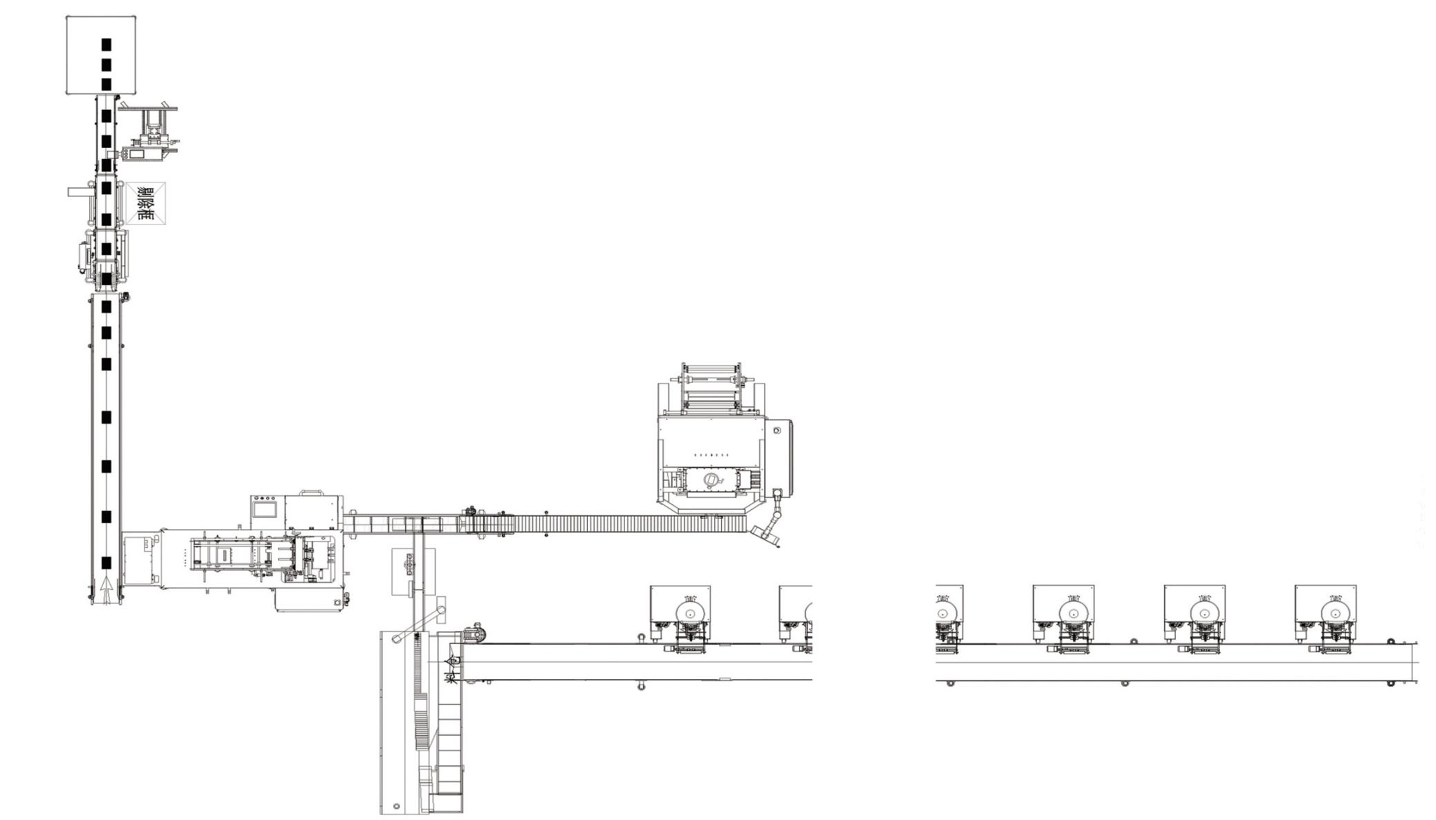 Fully Automatic Two-In-One Cartoning Production Line for Granules/Powders/Liquids Food Wrapping Gluing Labeling Made Vietnam