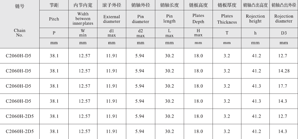 Tariff-free C2060H-2D5 Stainless Double Pitch Extended Pin Conveyor Chain  Made in Vietnam