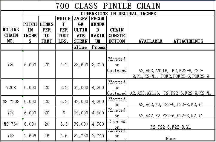667XH ISO Certified Steel Conveyor With (special) Attachments Pintle Chain Made in Vietnam