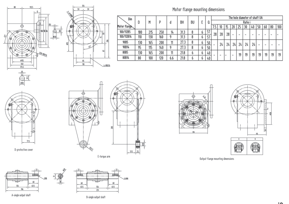 Vietnam Factory GMSS40 Stainless Steel Speed Reducer Worm Gearbox With Corrosion Resistant 304 Box Shell Wheel Core