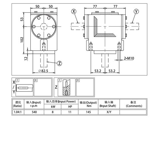 Agricultural Farm Machinery Spreader Gearbox for Fertilizer Sprayers Tariff-free