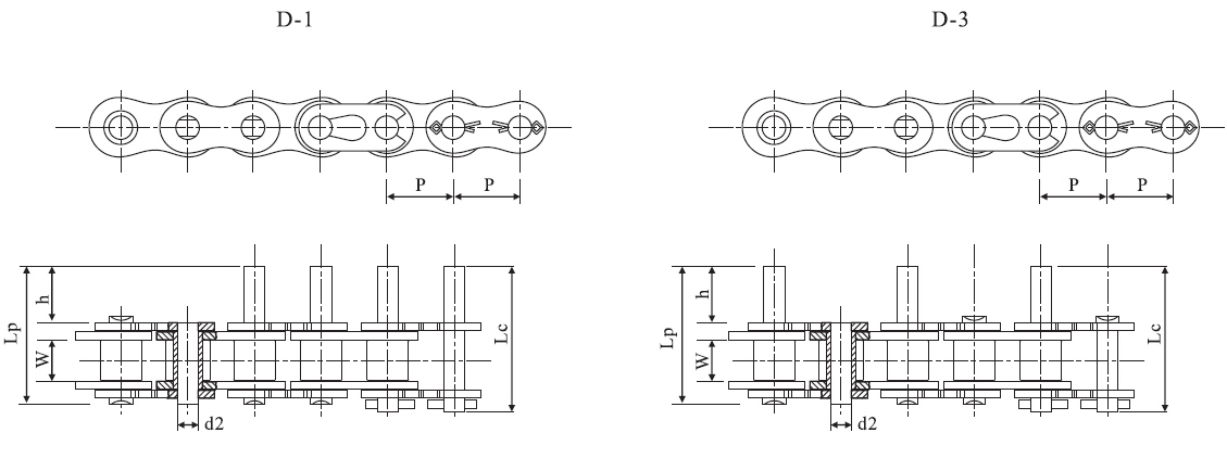 Tariff-free Customized 16B Stainless Short Pitch Extended Pin Roller Chain  Made in Vietnam