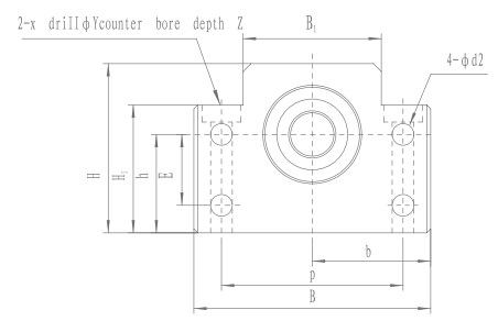 BF Series Flange Nut Mount Bracket for Ball Screw Router BF10 BF12 BF15 BF17 BF20 BF25 BF30 BF35 BF40 Tariff-free