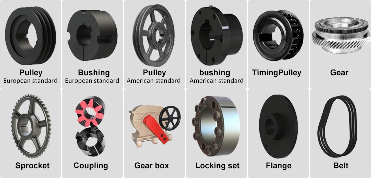 Vietnam Factory 3 Grooves Cast Iron Steel Roller Pulley Wheels Tariff-free