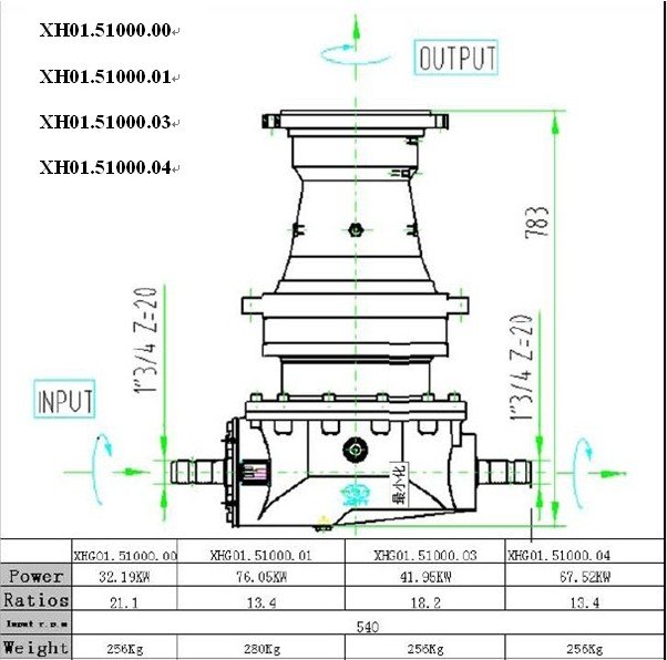 Vietnam Factory XHG01 Series Planetary Reduction Gearbox