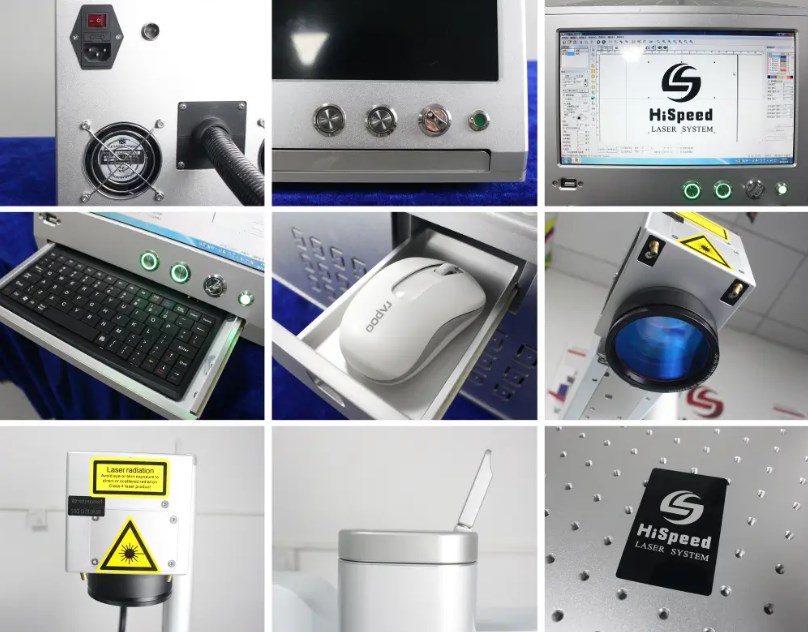 20W / 30W Air Cooling All-in-one Fiber Laser Marker Machine Tariff-free Made in Vietnam