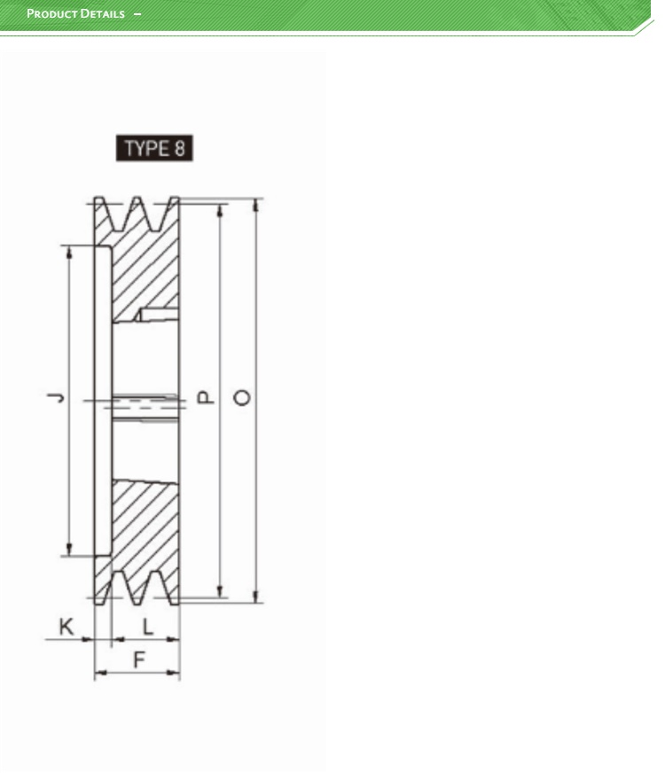 Vietnam Factory European Standard SPZ106-02-1610 Timing V-Belt Pulley Wheels for Motor and Car Industries Tariff-Free