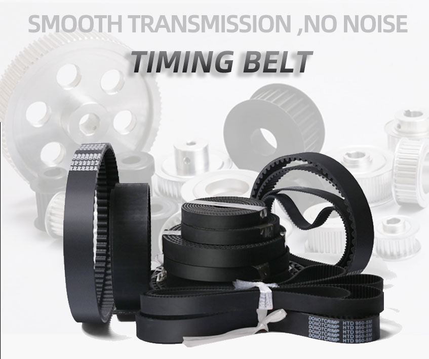Vietnam Factory Double Side Conveyor Synchronous Drive Pu Rubber Coating Htd Trapezoidal Tooth Timing Belt for PULLEY
