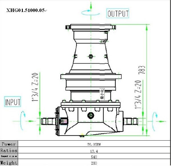 Vietnam Factory XHG01 Series Planetary Reduction Gearbox