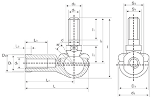 Hot Selling Tariff-free SQ..RS Series Spherical Plain Ball Joint Rod End Bearing SQ5RS SQ22RS Made in Vietnam