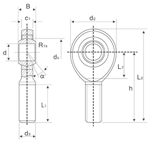 GAR...C GAR..ET 2RS Series Steel Joint Rod End Left Right Hand Female Thread Industrial Application Machine GAR6C GAR30C Vietnam