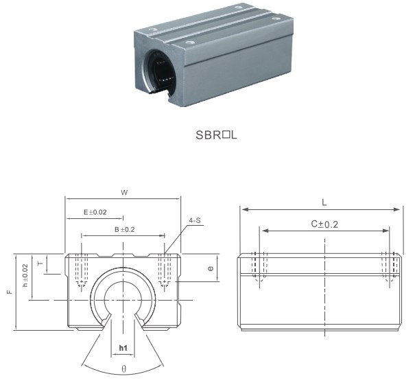 Plastic Exemption From Tariffs SBR..L Series Bearing Assembly Linear Motion Slide Units Made in Vietnam