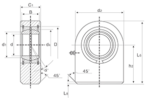 Tariff-free Exemption From Tariffs GF..DO Series Joint Rod End for Hydraulic Components GF20DO GF25DO Made in Vietnam