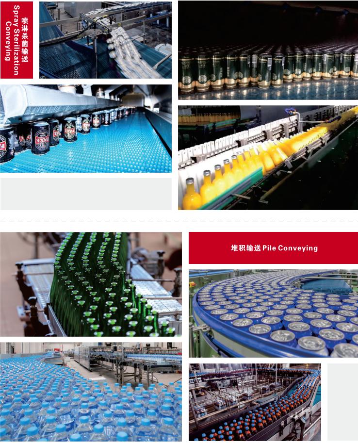 400 Series Super Rib Straight Run Belt Conveyor Chain Mesh