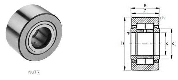 Brand New NUTR Series Yoke-Type Track Rollers Linear Support Roller Bearing Made in Vietnam Exempt From Tariffs