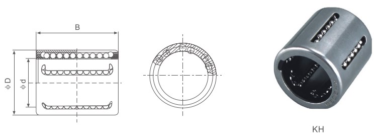 Brand New KH Series Linear Bush Bearing Bushing of KH2030 KH2540 KH3050 KH4060 KH5070 Made in Vietnam